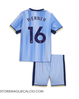 Tottenham Hotspur Timo Werner #16 Maglia Gara Trasferta Repliche 2024-25 Bambino